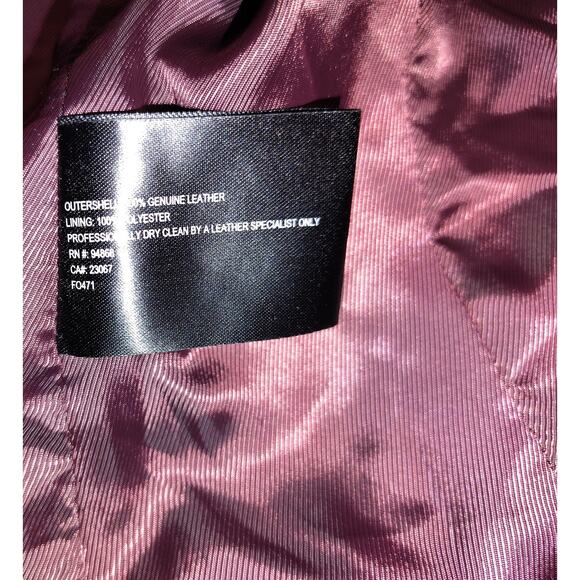 Bernardo Chocolate Lambskin Jacket  Sz M - Picture 5 of 5